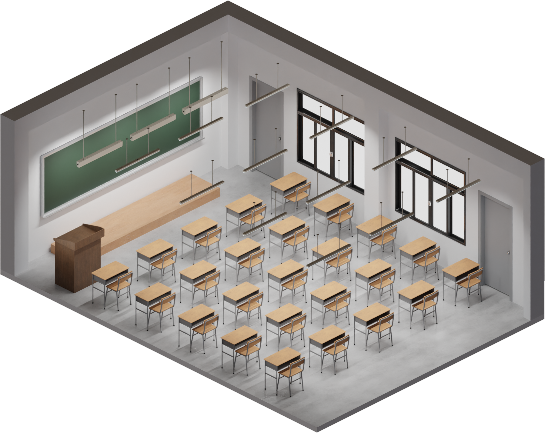 金鍏電子BL-360教室安裝參考-管吊